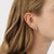 Fusion Diamond Earhoop Earrings - White Gold - 20001150