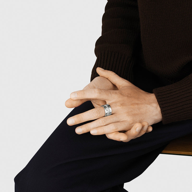 Fusion End Ring - White Gold - 20000289