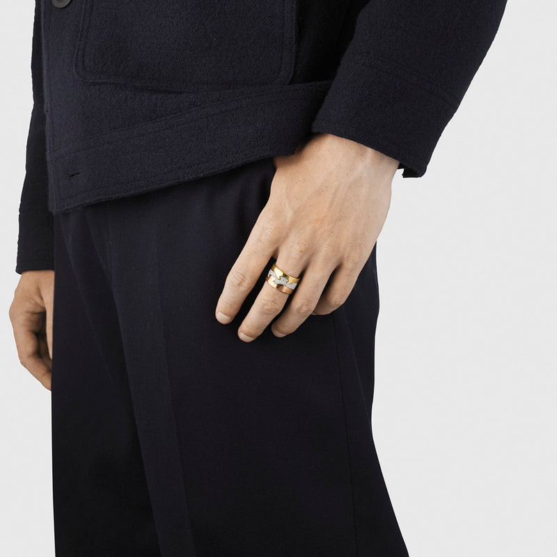 Fusion Rose Gold End Ring - Size 53 - 20000293-53