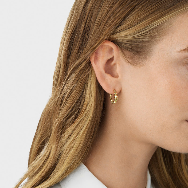 Moonlight Grapes Hoop Earrings - Gold - 20001190