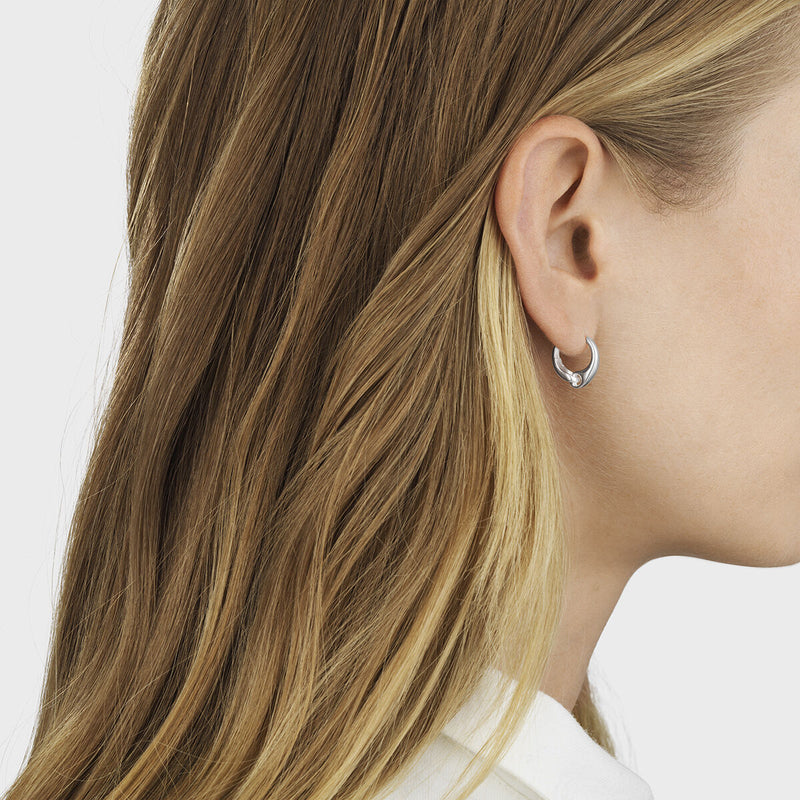 Reflect Large Earhoop Earrings - Silver - 20001177