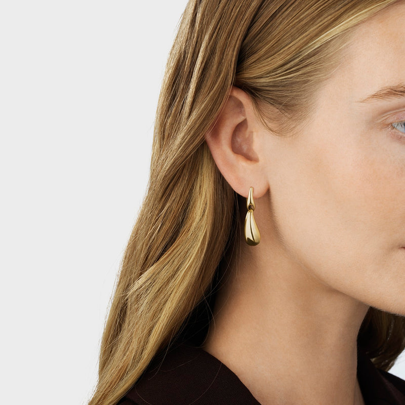 Reflect Drop Earrings - Gold - 20001212