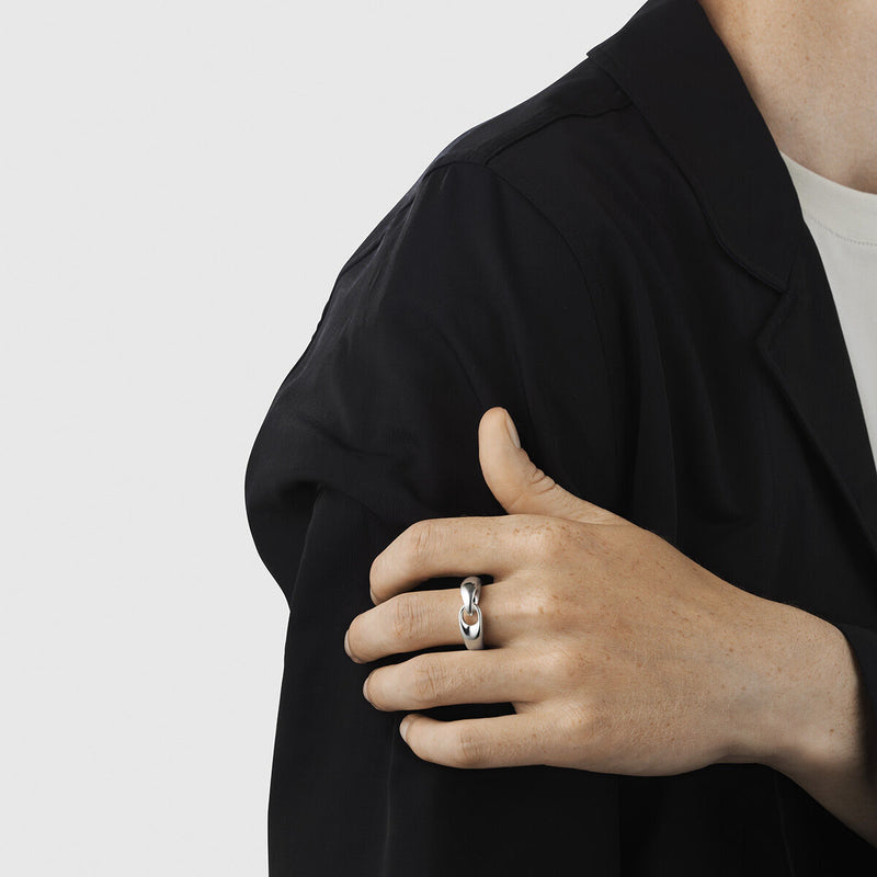 Reflect Ring, Large Link, Size 60 - Silver - 200010920060