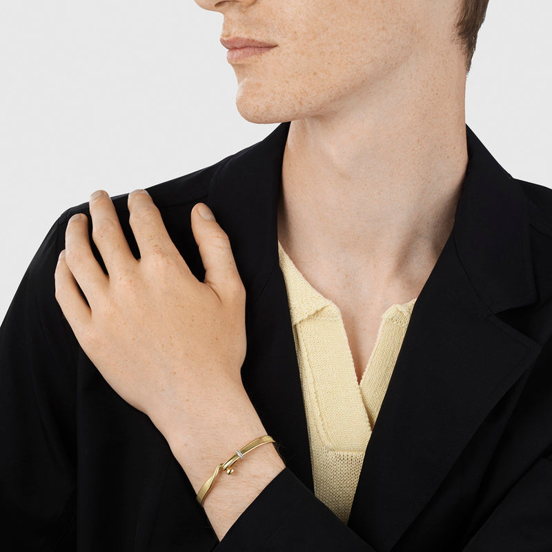 Torun Bangle - Yellow Gold/Diamond - Medium - 20000476
