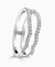 Zahara Platinum Diamond Cuff Wedding Ring - 0.28ct