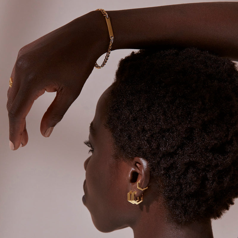 Personalised ID Bracelet - Gold - IDB1WTGP