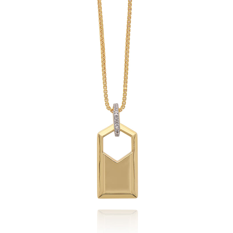 Personalised ID Necklace - Gold - IDN1GP