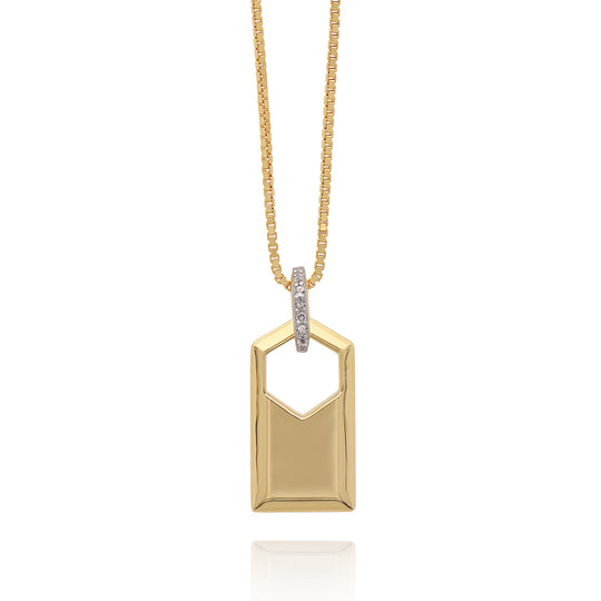 Personalised ID Necklace - Gold - IDN1GP