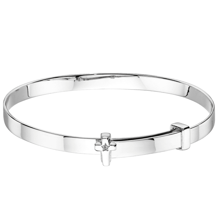 Honor Children's Diamond Bangle - Silver - LSB0019