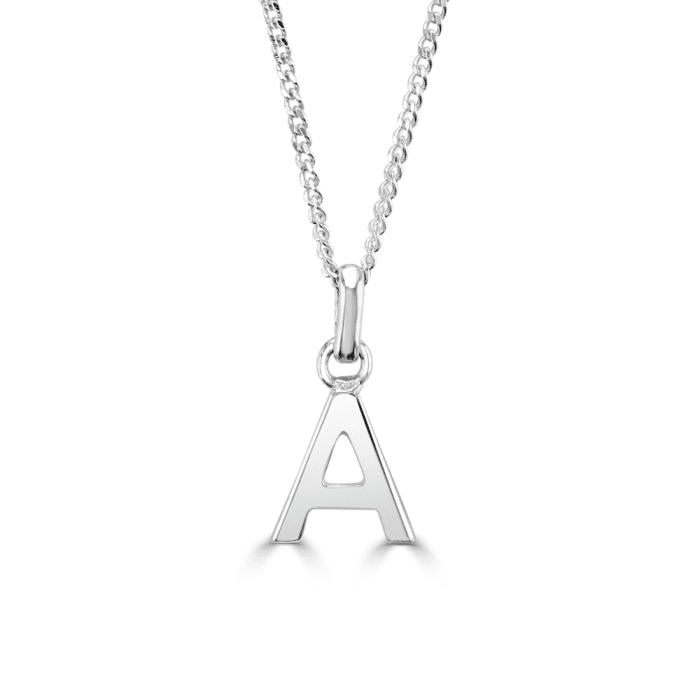 Children s Initial Necklace Silver LSN0408 Sarah Layton