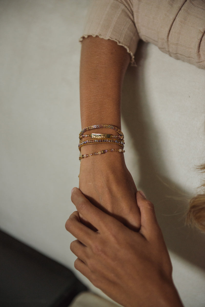 Lulu Bracelet - Purple/Grey - B-ST-XS-10860