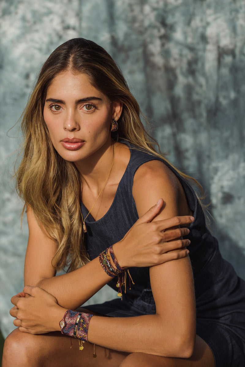 Blaze Bracelet - Black/Gold - B-BE-S-10797