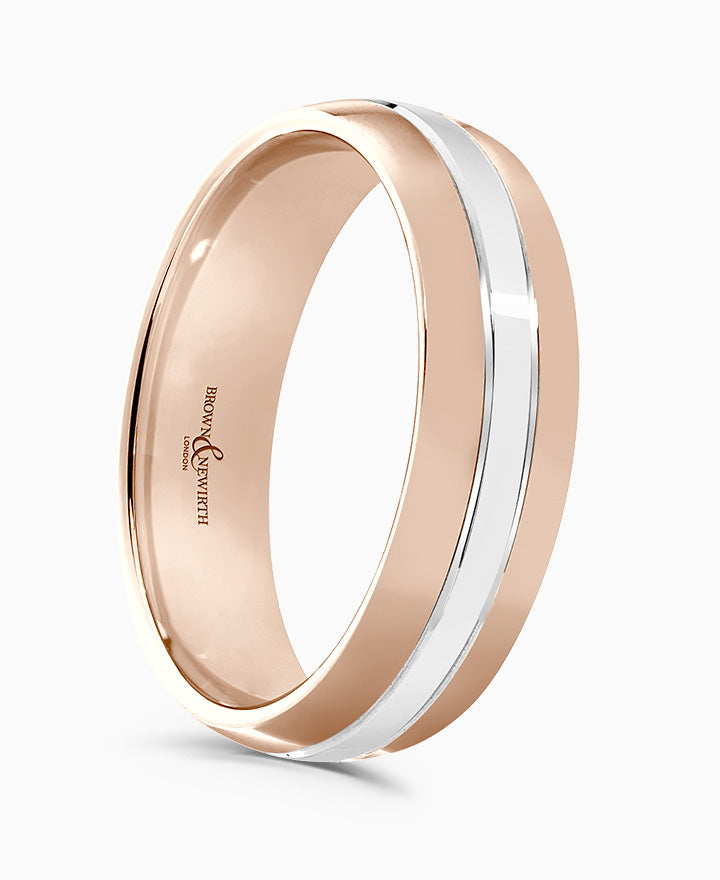 Flux Two-Tone Wedding Ring