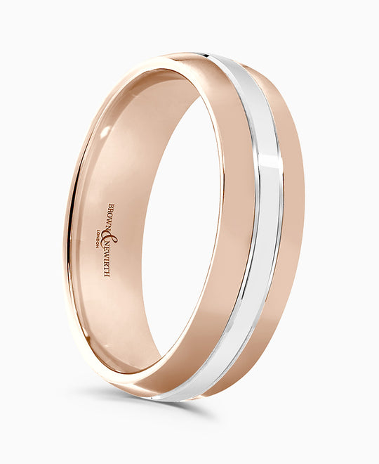 Flux Two-Tone Wedding Ring