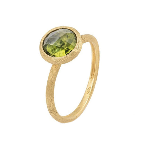 Jaipur Peridot Ring, Size 55 - Gold - AB632-PR01-Y