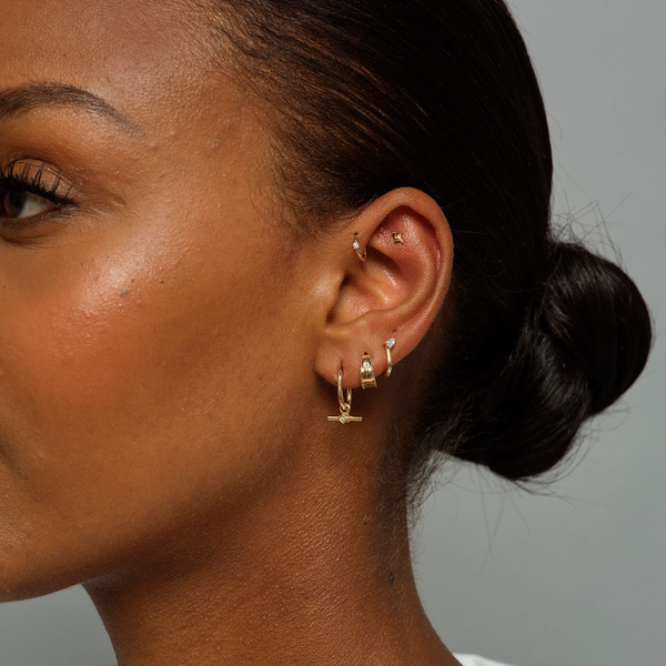 Original Oval Clicker Hoop - Gold - OV-O