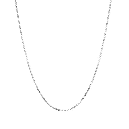 Diamond Cut Heavy Weight Necklace - White Gold - NK-16-18H-WG