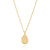 Medium Amazonite Drop Pendant Necklace - Gold - NK10390-GAMAZ