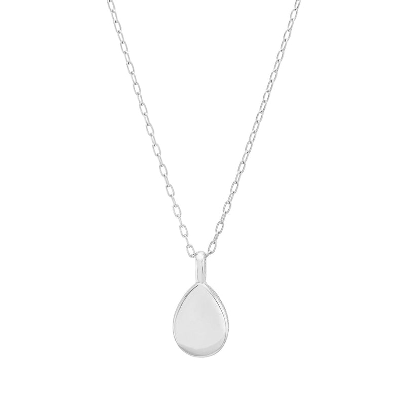 Medium Amazonite Drop Pendant - Silver - NK10390-SAMAZ