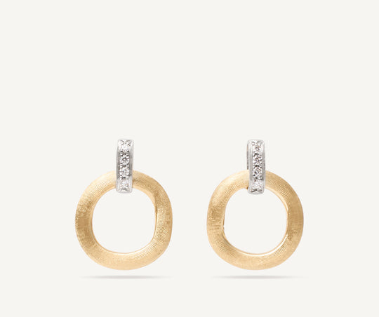 Jaipur Diamond Stud Earrings - Gold - OB1758-B-YW