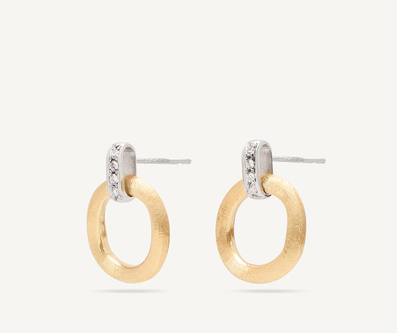 Jaipur Diamond Stud Earrings - Gold - OB1758-B-YW