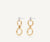 Jaipur Double Drop Diamond Earrings - Gold - OB1759-B-YW