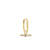 Oval Clicker Hoop & Diamond T-Bar Plaque - Gold - OV-MED-TBAR-WDIA