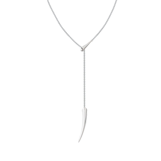 Sabre Deco Small Drop Necklace - Silver - SA077.SSNANOS