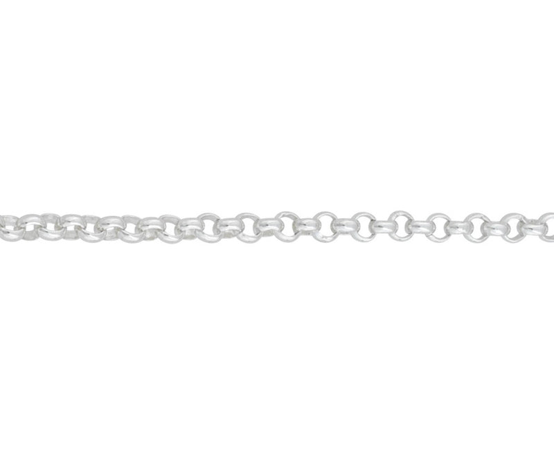 Silver Round Belcher Chain, 18