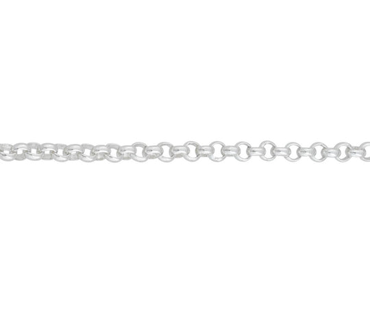Silver Round Belcher Chain, 18"/45cm