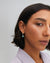 Amazonite Drop Charm Earrings - Silver - ER10395-SAMAZ