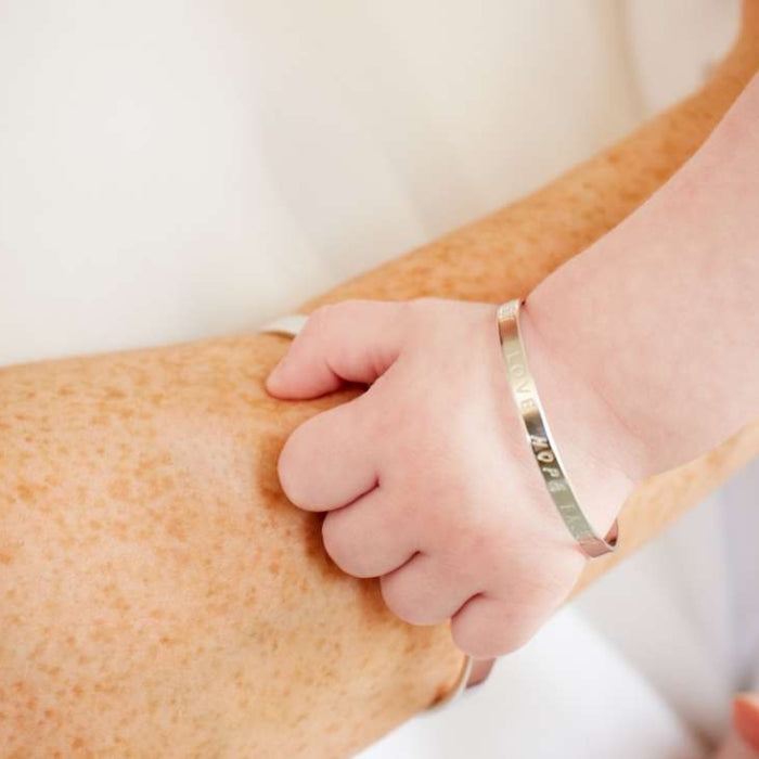 Faith Children's Bangle - Silver - LSB0026