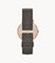 Signatur Charcoal Leather Ladies Watch