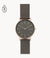 Signatur Charcoal Leather Ladies Watch