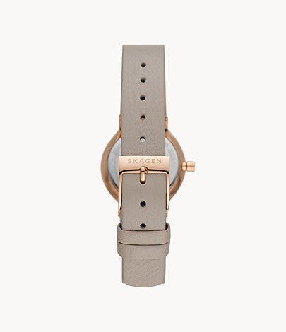 Freja Two-Hand grey Eco Leather Watch - SKW3005