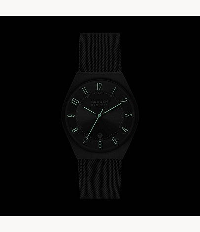 Grenen Three-Hand Gents Watch - Charcoal - SKW6815