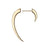 Hook Size 1 Earring (Single) - Gold - HT008.YVNAEOS