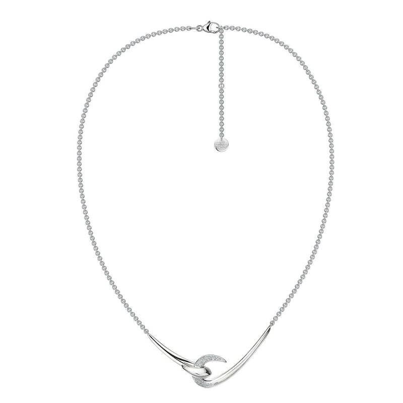 Hook Diamond Pendant - Silver - HT027.SSWHNOS