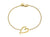 Hook Heart Bracelet - Gold - SA020.YVNABOS