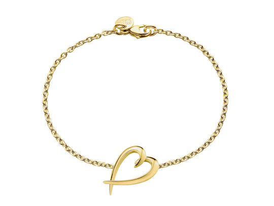 Hook Heart Bracelet - Gold - SA020.YVNABOS