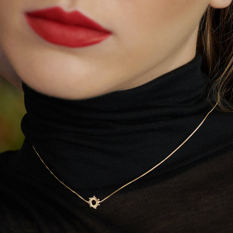 Mini Electric Goddess Necklace - Gold - FSN19YG