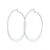 Flat Hoop Earrings - Silver - SPESSS122