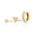 Opal Set of 3 Earrings - Gold - SPG-108-139-252