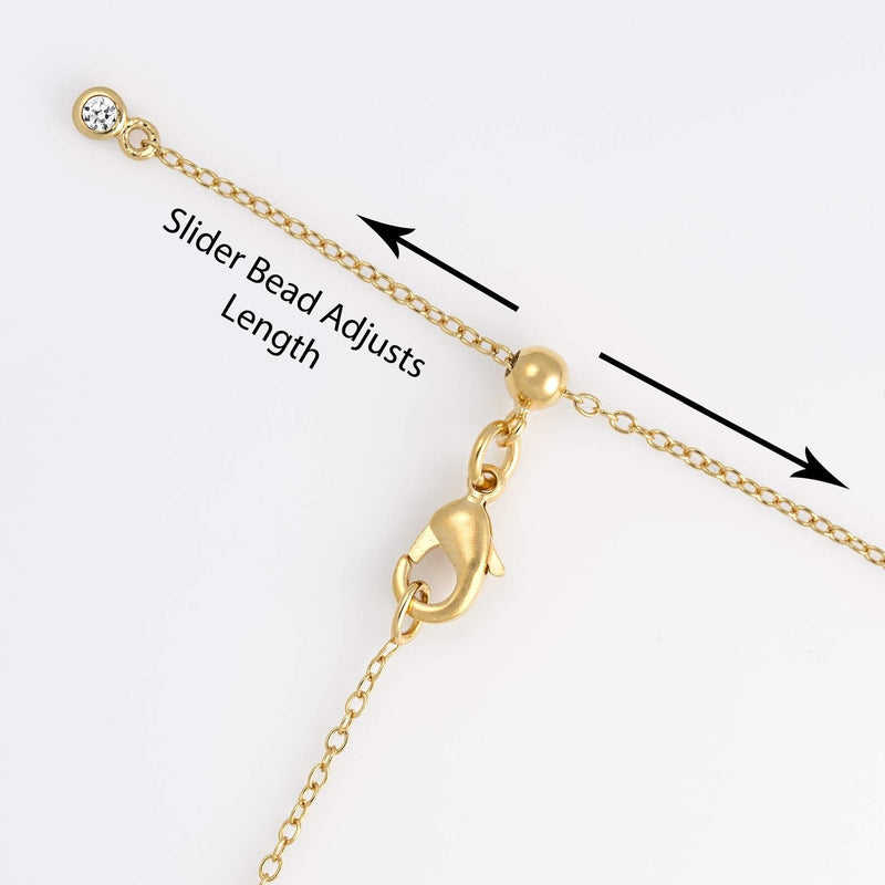 Bow Charm Necklace - Gold - SPG-47-226