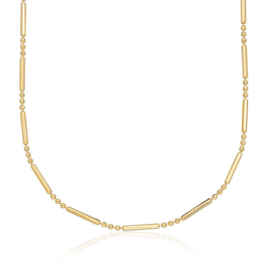 Bamboo Chain Choker - Gold - SPG-305