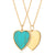 Turquoise Heart Necklace - Gold - SPG-312-226
