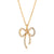 Bow Charm Necklace - Gold - SPG-47-226