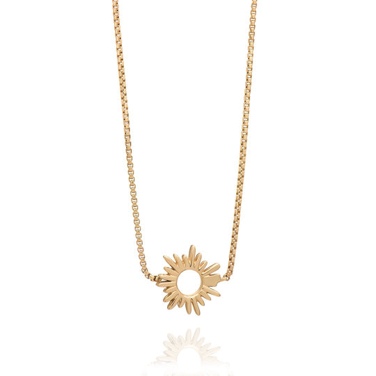 Mini Electric Goddess Necklace - Gold - FSN19YG