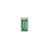 Mini Emerald Baguette Stud Earring - White Gold - ST-BEZ-BAG-MI-EM-WG