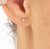 Sparkling Trinity Set of 3 Earrings - Silver - SPS-218-48-142